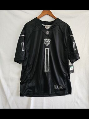 NFL Chicago Bears Black Nike #1 Men Jersey
